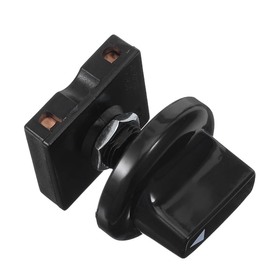 Hytrove Black Plastic Rotary Speed Control Switch, 4 Position 3 Speed Selector