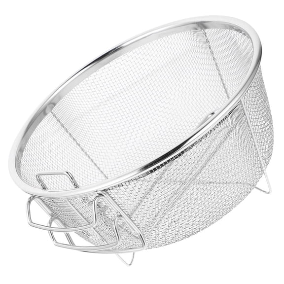 Hytrove Deep Fry Basket with Handle, 1 Piece, 12.6 x 7.9 x 3.3 Inches, Stainless Steel Frying Basket for Kitchen