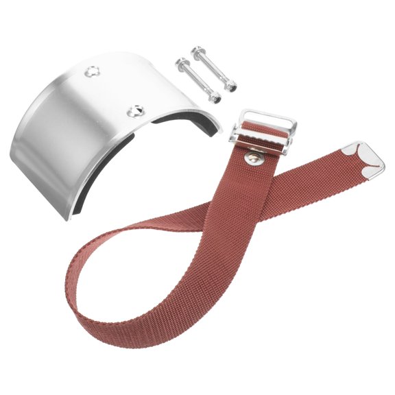 Hytrove 1Set Drywall Stilts Foot Rest Replacement Silver with Cloth Strap for Reliable Support and Comfort