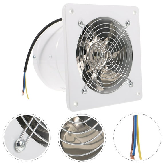 Hytrove 1Set Exhaust Fan for Bathroom Use with Smoke Removal and Odor Removal Functions White Color