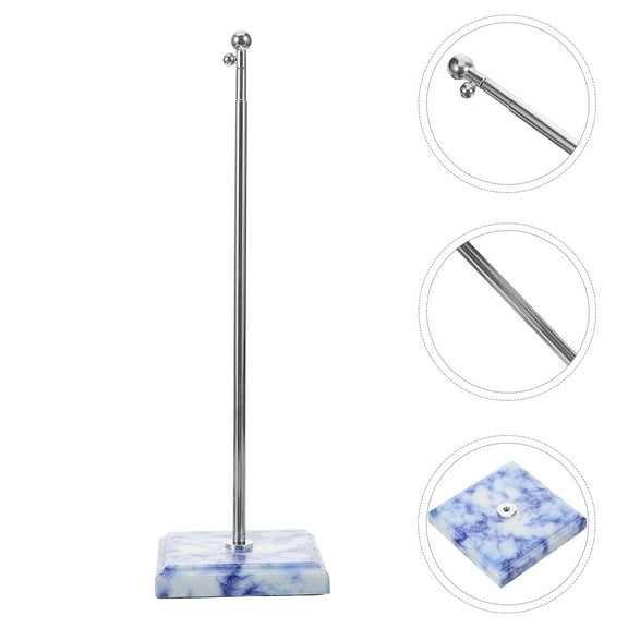 Hytrove 1Set Flag Base with Metal and Artificial Marble for Stability
