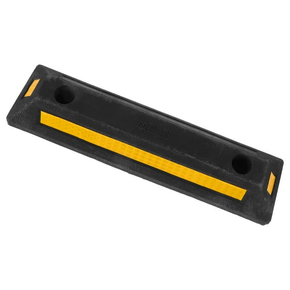 Hytrove 1Set Parking Blocks Wheel Stop Stoppers Rubber Material 51.5x13.5x8 Outdoor Parking Areas