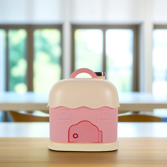 Hytrove 1Set Portable Cottage Shaped Piggy Bank for Kids Room and Nursery Room