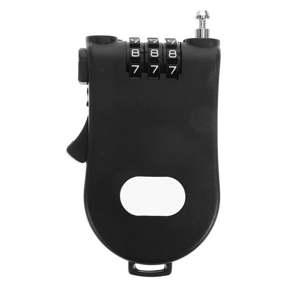 Hytrove 1Set Retractable Anti-Theft Iron Digit Password Steel Cable Padlock for Outdoor Use