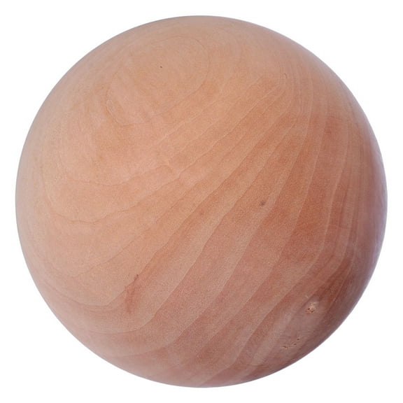 Hytrove 1Set Round Wooden Ball for Craft Projects Educational Use Decorative Purposes All Age Groups