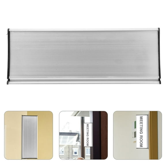 Hytrove 1Set Silver Nameplate for Wall in Office and Home 11.02X3.74X3.35in