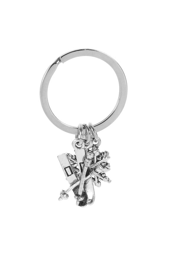 Metal Snowflake Keychain Zinc Alloy 1Pack 2In Diameter