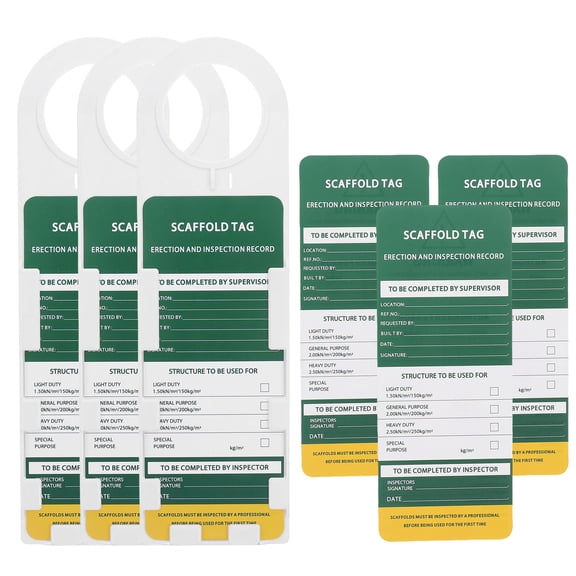Hytrove 1Set Step Ladder Safety Labels High Visibility Weatherproof Tags for Workplace Compliance