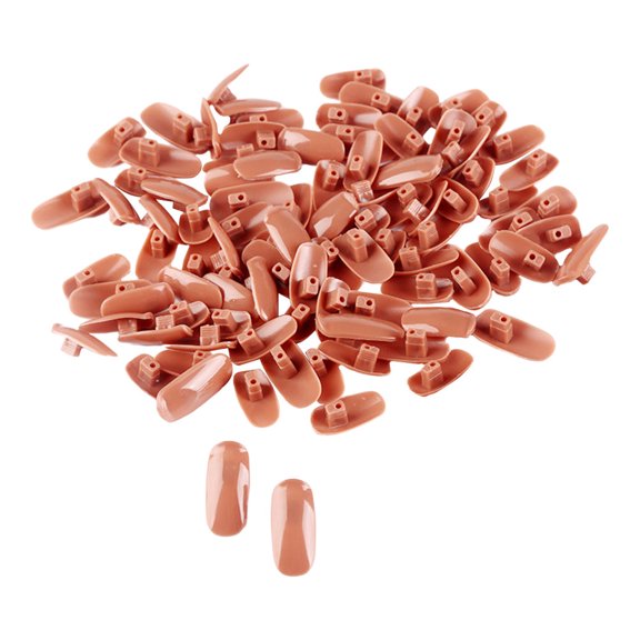 Hytrove 200Pcs Practice Nail Tips Plastic Model for Nail Art Training with Function