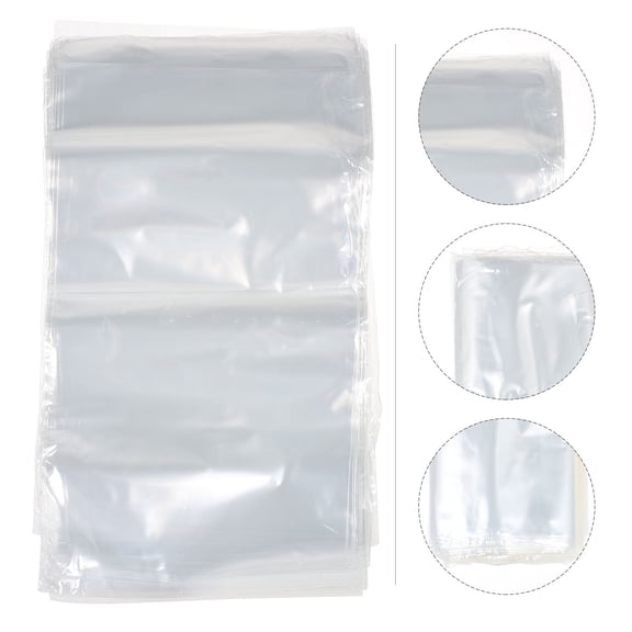 Hytrove 200Pcs Shrink Wrap Packaging Pof Transparent, Tear Resistant, Clear Material for Handmade Soap Packaging