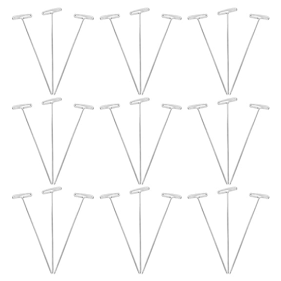 Hytrove Blocking Pin Plated Silver Iron for Wig Making Wear-Resistant Portable Tool 200Pcs