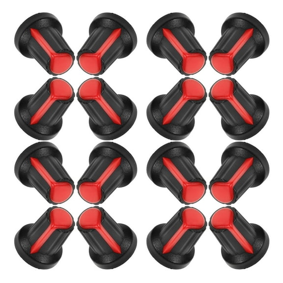 Hytrove Plastic Control Knobs Red 20pcs Volume Control