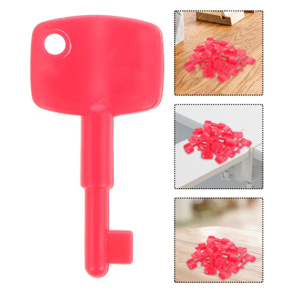 Hytrove 20pcs Red Plastic Reset Key Replacement for Alarm Button Panel Switch