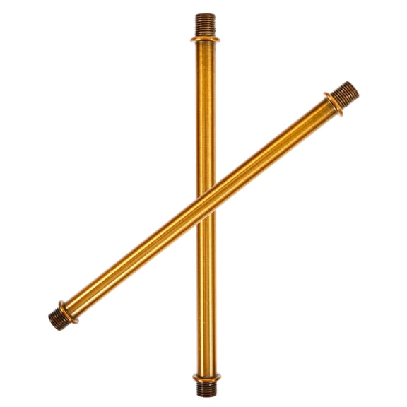 Hytrove Straight Stem Lamp Rod Wall Lamp Connecting Tube Metal 2Pcs