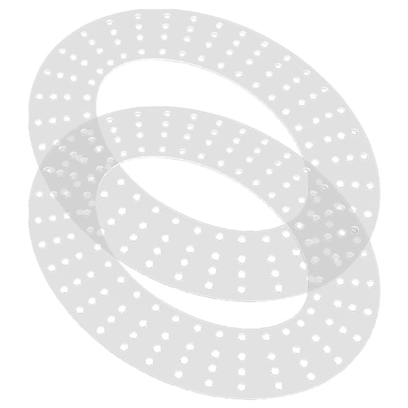 Hytrove 2-Pack Clear Acrylic Craft Wreath Frames with Pre-Drilled Holes for Home Decor and Seasonal Projects