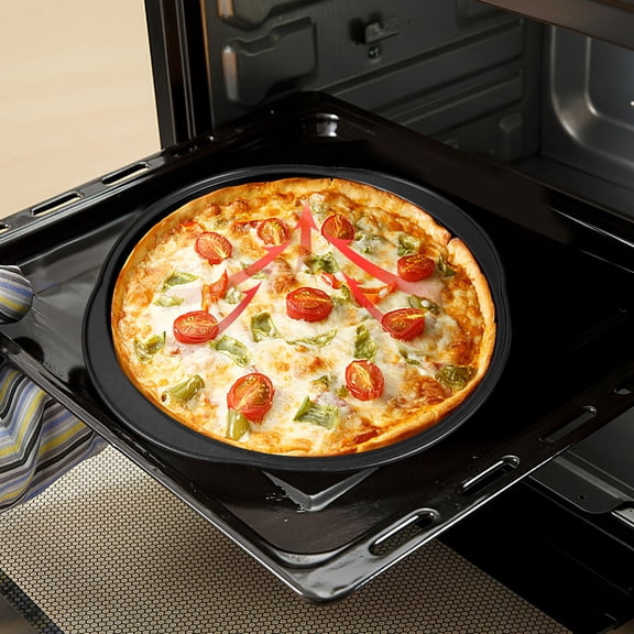 Hytrove 2-Pack Non-Stick Pizza and Baking Plates, Bakeware for Home Kitchen and Commercial Use