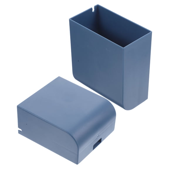 Hytrove 2Pcs Blue Wall Mount Organizer Bins for Office 10.0X9.0X5.0in