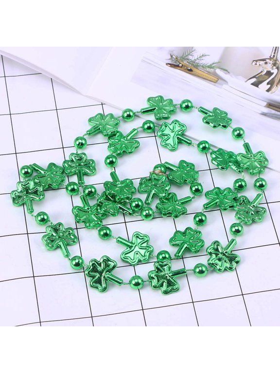 2Pcs Clover Necklace Green Unique Jewelry for Women Ladies