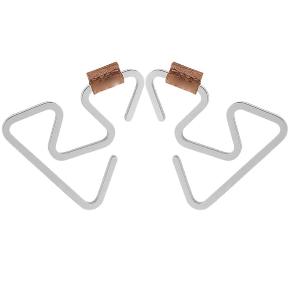Hytrove Heavy Duty Stainless Steel Hangers S Shape for Camping and Mountaineering Plated Silver