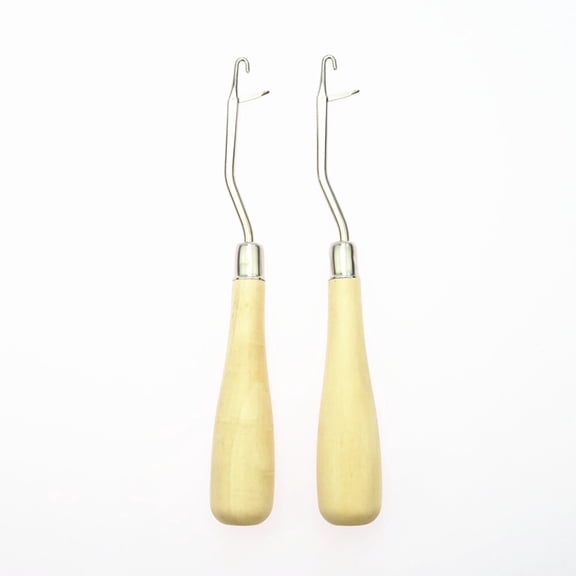 Hytrove Latch Hook Crochet Needle 2Pcs 6.3x0.9x0.6In