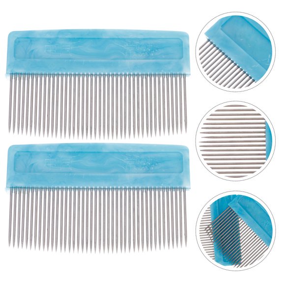 Hytrove 2Pcs Multi-functional Design Violin Bow Hair Comb For Music Practice And Maintenance