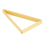 Hytrove 2-Pack Khaki Plastic Triangle Croissant Baking Molds for Home and Professional Kitchen Use