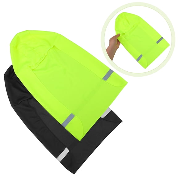 Hytrove 2-Pack Reflective Running Caps Breathable Polyester Hats for Night Running, Cycling, Hiking and Outdoor Activities