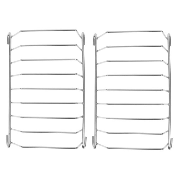 Hytrove 2Pcs Reusable Toast Rack Silver Kitchen Supply Practical Design for Weddings