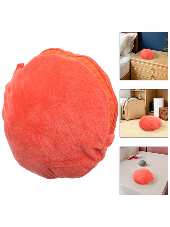 Insulated Hand Warmer Muff Orange Lint Zippered Anti-Scald Sleeve for Daily Use 2Pcs