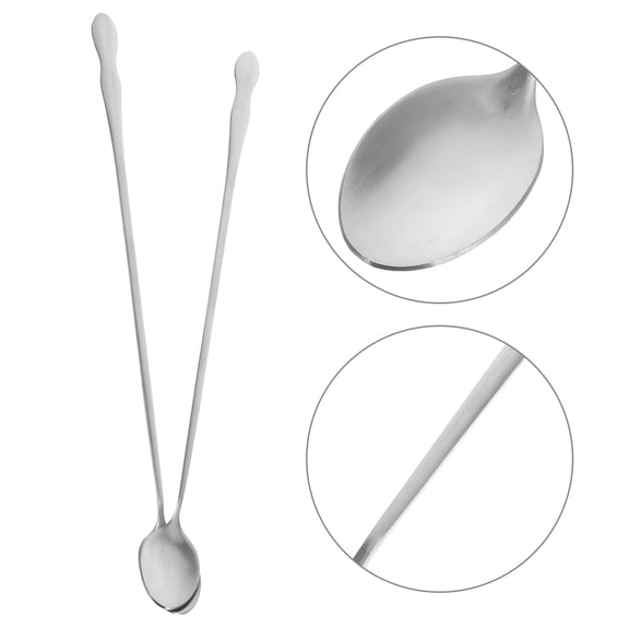Hytrove Set of 2 Stainless Steel Stirring Spoons for Cooking, Coffee, and Tea with Precision Measurement Control