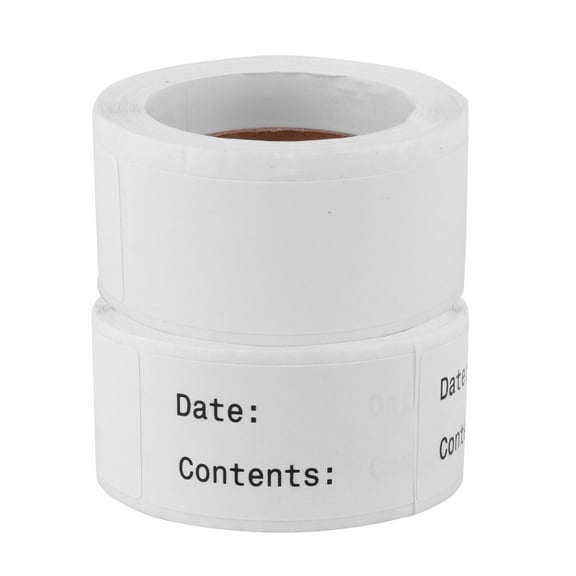 Hytrove 2Pcs Eco-Friendly White Writable Stickers Adhesive Labels for Storage Jars