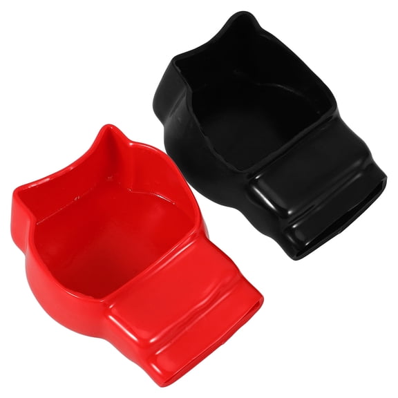 Hytrove 2pcs Terminal Block Battery Terminal Protector PP Red Car Battery Post Protection