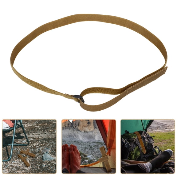 Hytrove 3 Pairs Tie Down Heavy Duty Straps Khaki for Camping Design