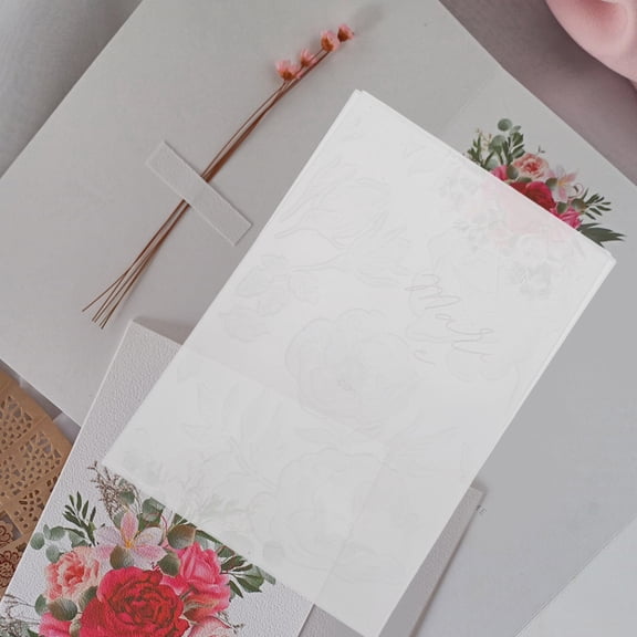 Hytrove 3D Plastic Embossing Folder for Crafting with Floral Stencil Designs, Ideal for Scrapbooking and Projects