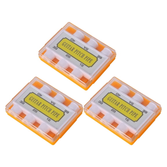 Hytrove 3Pcs Acoustic Guitar Tuning Pipe Multi Use Pitch Pipe for Guitar and Ukulele