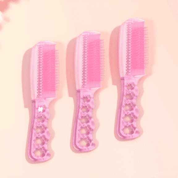 Hytrove Steel Wig Brushes for Synthetic Hair, Set of 3 Hair Styling Tools