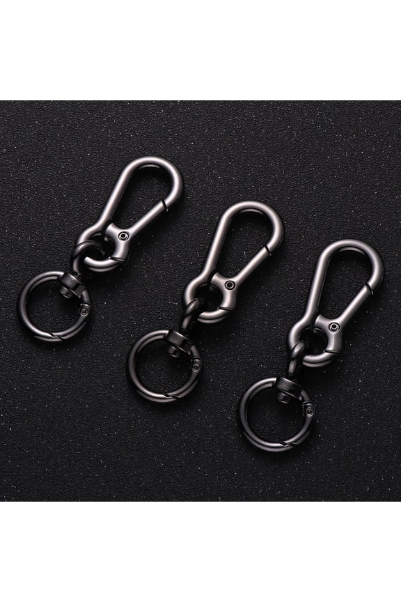 3-Piece Black Nylon Webbing Buckle Set with Zinc Alloy for Backpack Straps and Outdoor Gear 2.99 x 0.98 x 0.20 in