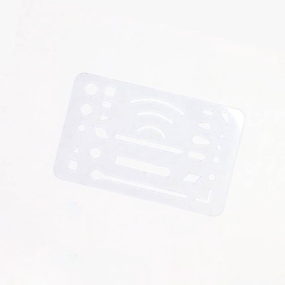 Hytrove 3Pcs Plastic Erasing Shields Templates for Clean Erasing in Mechanical and Architectural Drawing