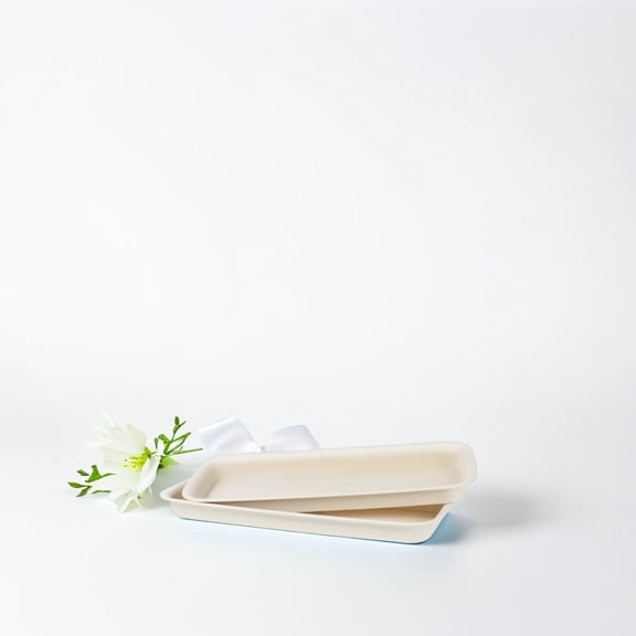 Hytrove 3Pcs Rectangular Pot Tray for Homeowners 13.36X5.50X1.18in