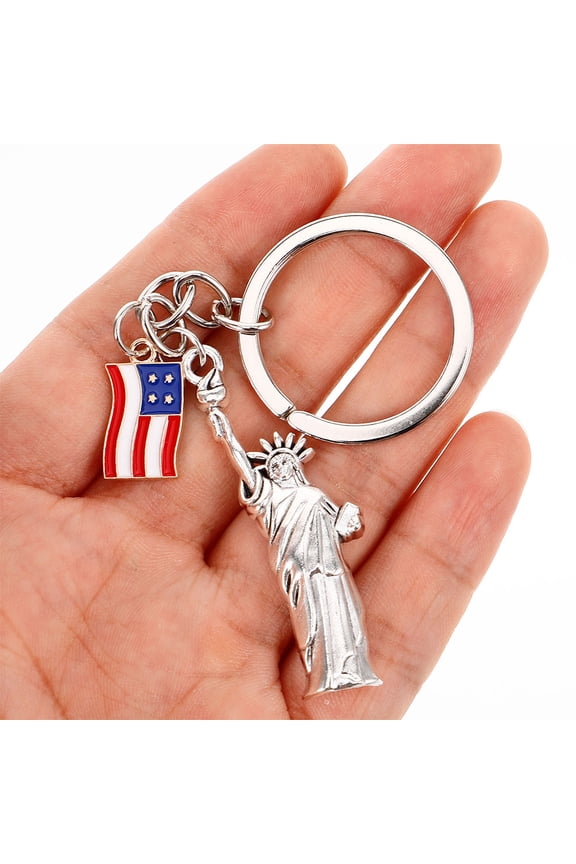 3-Piece Statue of Keychain Set for Keys, Souvenir Accessories, and Lightweight