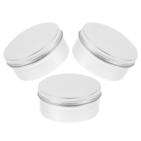 Hytrove 3pcs Aluminum Round Soap Boxes 150ml Travel Storage Containers