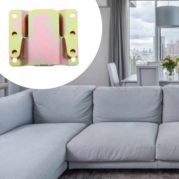 Hytrove 4 Sets Iron Sectional Sofa Connectors, Interlocking Couch Fasteners, Furniture Joint Brackets for Modular Sofa Sets