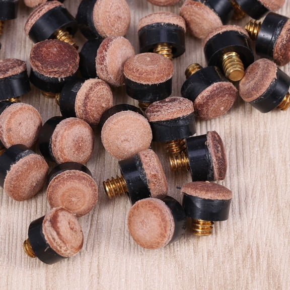 Hytrove Pool Cue Tips Billiard Ferrules and Tips Maintain Cue Performance 40Pcs
