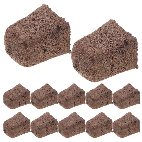 Hytrove Germination Seed Starter Blocks Dark Brown Cotton Soil For Plants 40Pcs