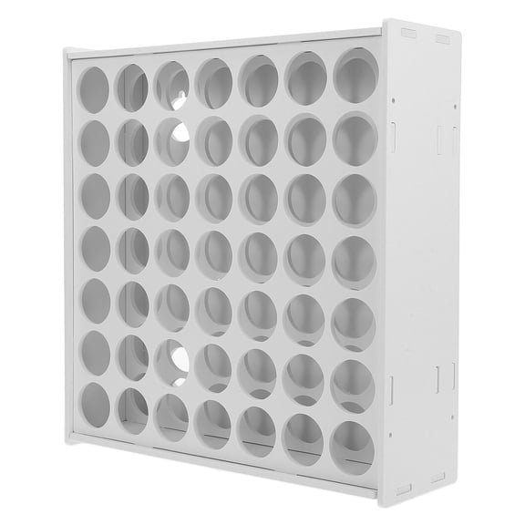 Hytrove Lightweight White Wooden Paint Holder for Home Desktop Storage and Paint Organization