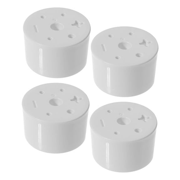 Hytrove 4Pcs Contemporary Beige Flower Vase Inserts Plastic Floral Arrangement Brackets for Home Use