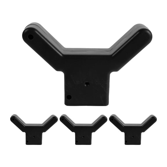 Hytrove Garden Fruit Tree Support, Adjustable Plastic Branch Crutch, Black, 4Pcs