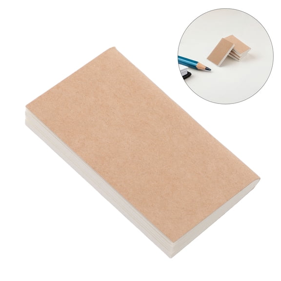 Hytrove Small Memo Booklets Khaki Kraft Paper Refill Pocket Friendly Portability 4Pcs