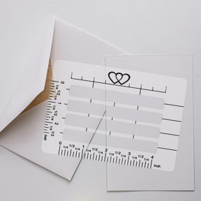 Hytrove 4Pcs Plastic Envelope Template for Drawing Letters and Handwriting Design