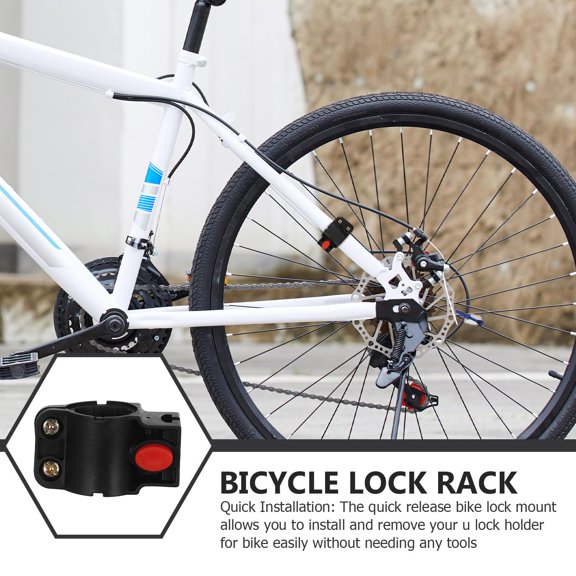 Hytrove 4Pcs Quick Release Bike Cable Lock Holder for Commuter and Outdoor Use